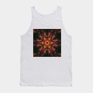 Psychedelic Hippie Red Yellow and Orange Tank Top